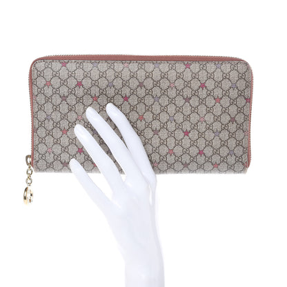 Gucci GG Supreme Monogram Stars Zip Around Wallet 2 of 12