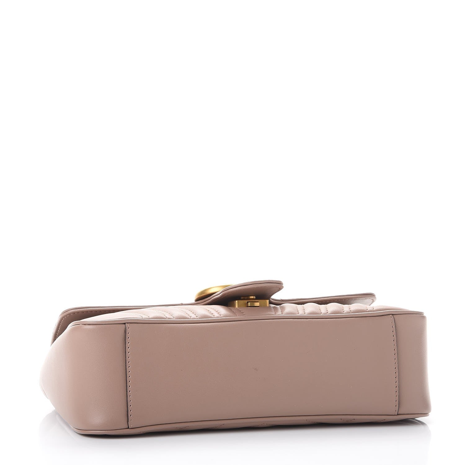 Gucci Calfskin Matelasse Small GG Marmont Shoulder Bag Porcelain Rose 4 of 9
