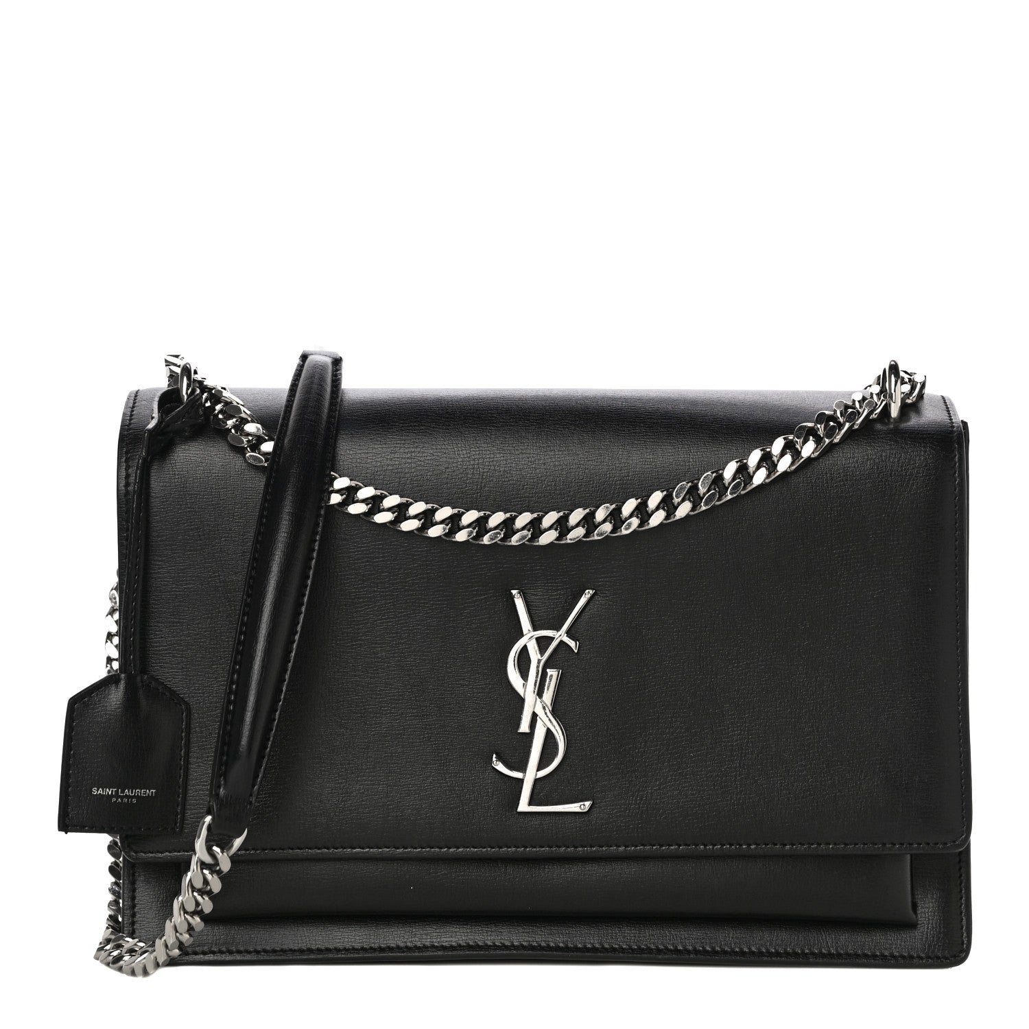 Saint Laurent Calfskin Medium Monogram Sunset Black 1 of 12