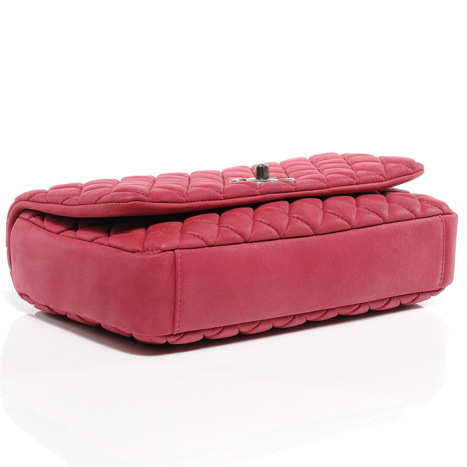 Chanel Iridescent Calfskin Small New Bubble Flap Fuchsia 4 of 8