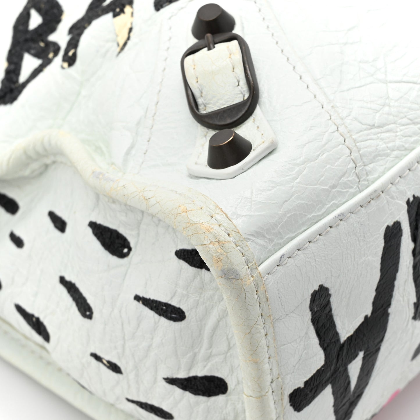 Agneau Graffiti All Over Classic Hardware S City White Multicolor