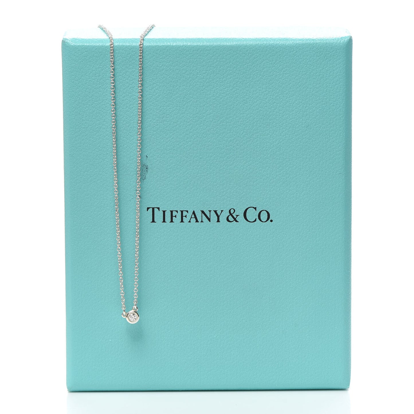 Sterling Silver Diamond .03ct Elsa Peretti Diamonds by the Yard Pendant Necklace