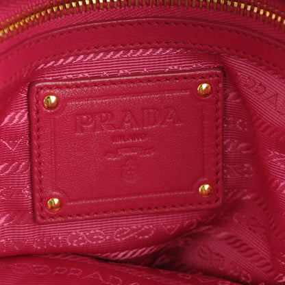 Prada Vernice Gaufre Tote Fuxia 6 of 7