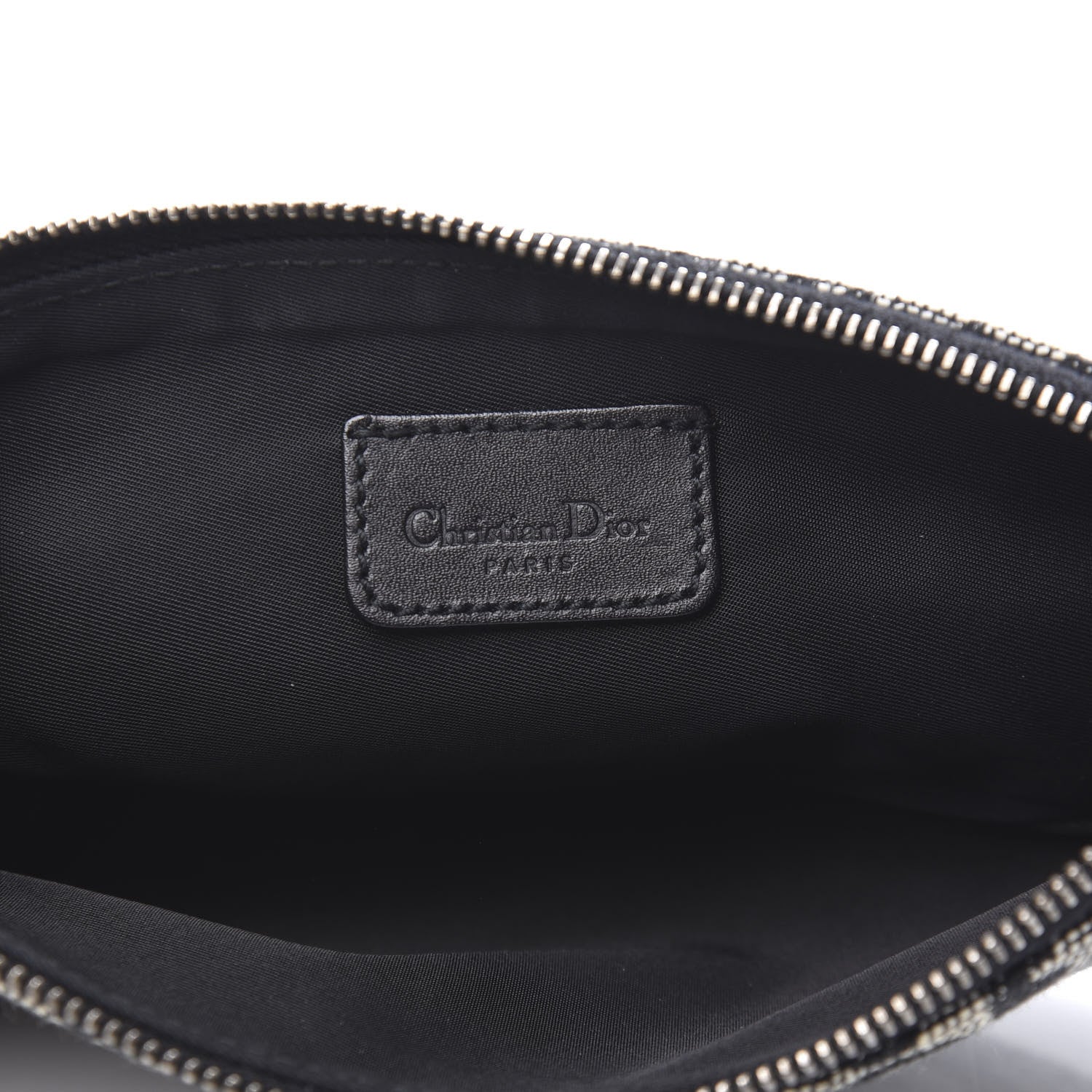 Christian Dior Monogram Mini Saddle Pochette Black 6 of 9