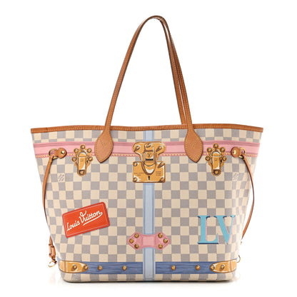 Louis Vuitton Damier Azur Summer Trunks Neo Neverfull MM 1 of 14