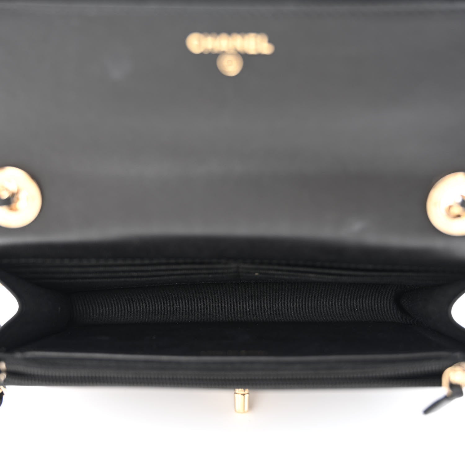 Chanel Lambskin Quilted Trendy CC Wallet On Chain WOC Black 6 of 16