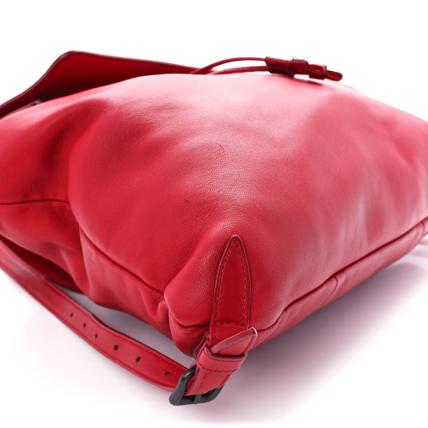 Nappa Intrecciato Backpack China Red