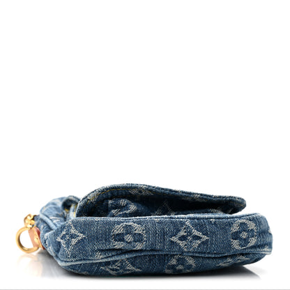 Louis Vuitton Denim Fairfax Pochette Blue 4 of 12