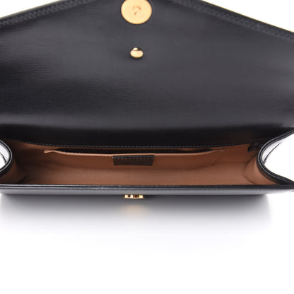 Gucci Calfskin Torchon GG Broadway Envelope Clutch Black 5 of 8