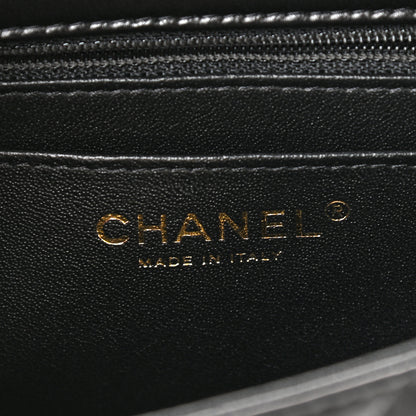 Chanel Lambskin Quilted Mini Square Flap Black 6 of 10