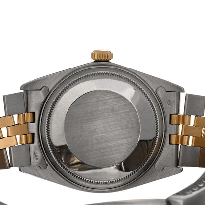 Rolex Stainless Steel 18K Yellow Gold 36mm Oyster Perpetual Datejust Watch Champagne 16013 4 of 4