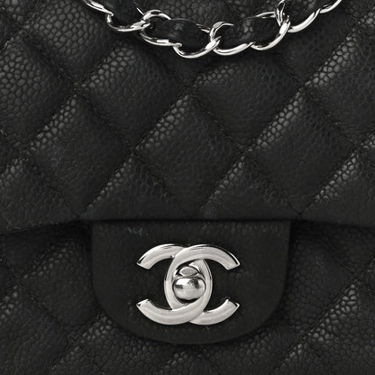 Chanel Iridescent Caviar Quilted Mini Square Flap Black 8 of 11
