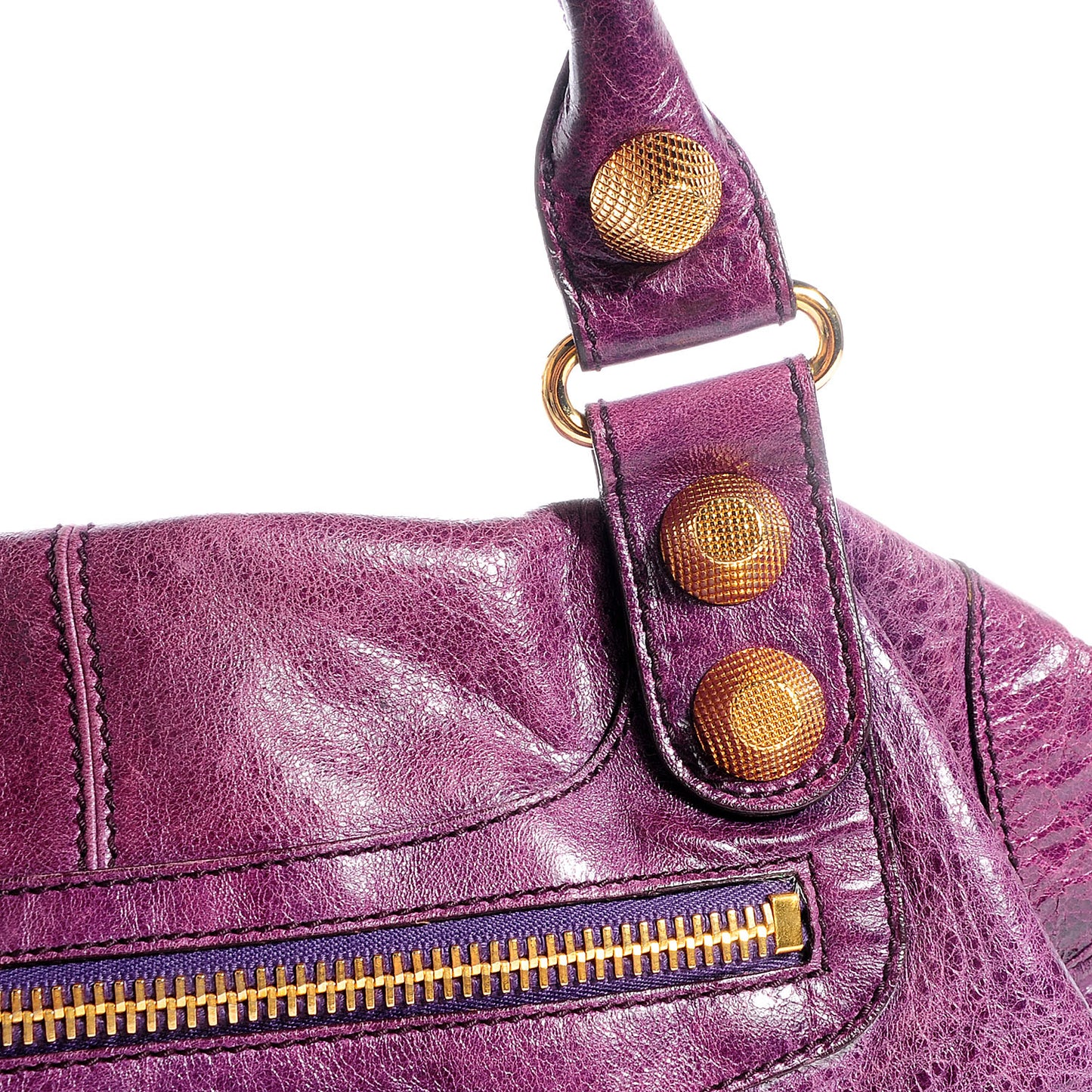 Chevre Giant 21 Gold Hardware Work Violet