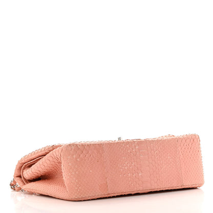 Chanel Snakeskin Jumbo Double Flap Pink 4 of 18