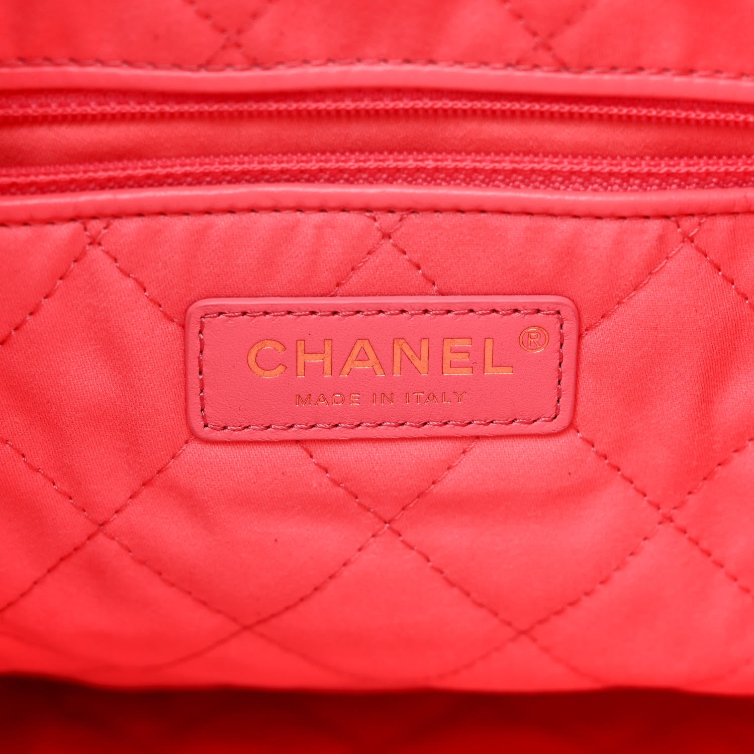 Chanel Shiny Calfskin Quilted Small Chanel 22 Coral Pink 8 of 12
