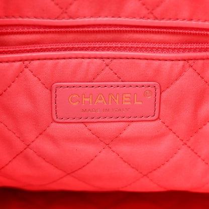 Chanel Shiny Calfskin Quilted Small Chanel 22 Coral Pink 8 of 12