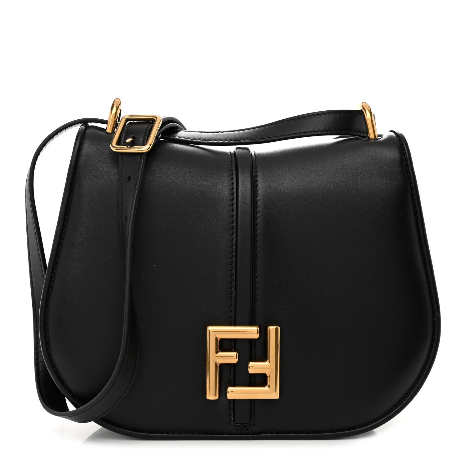 Fendi Vitello Brenta Cher Medium Fendi C'mon Black 1 of 9