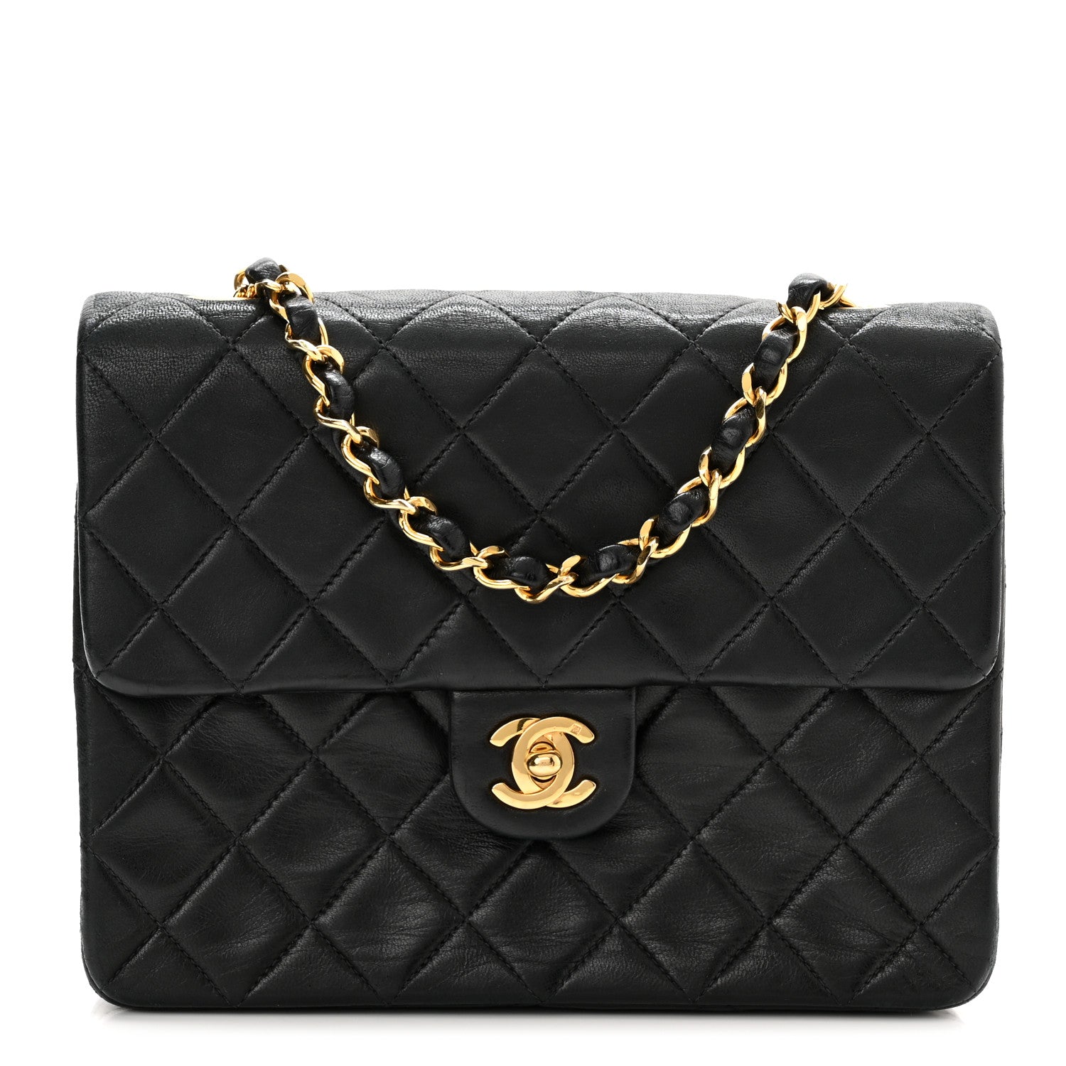 Chanel Lambskin Mini Square Flap Black 1 of 11