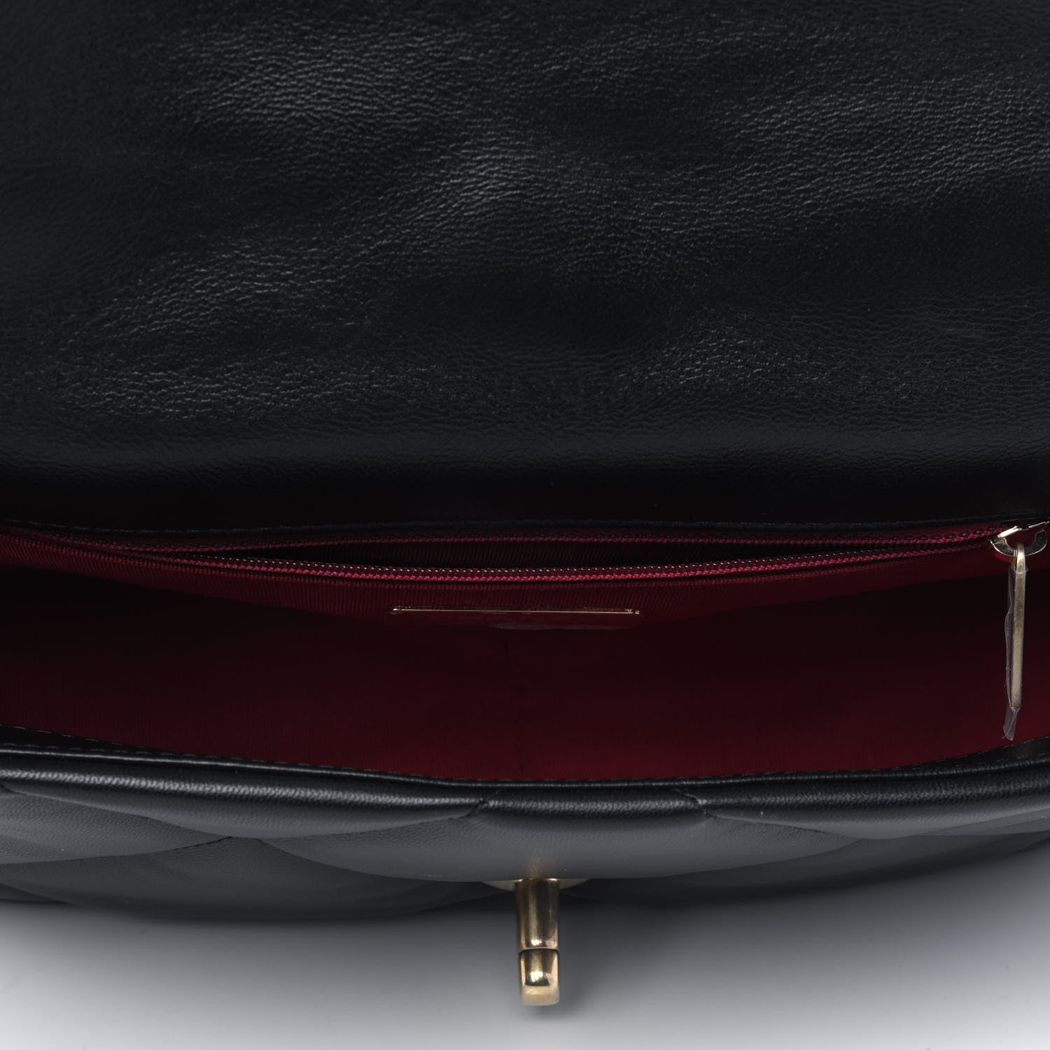 Chanel Goatskin Quilted Medium Chanel 19 Flap Black 4 of 4