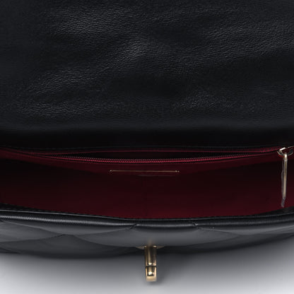 Chanel Goatskin Quilted Medium Chanel 19 Flap Black 4 of 4