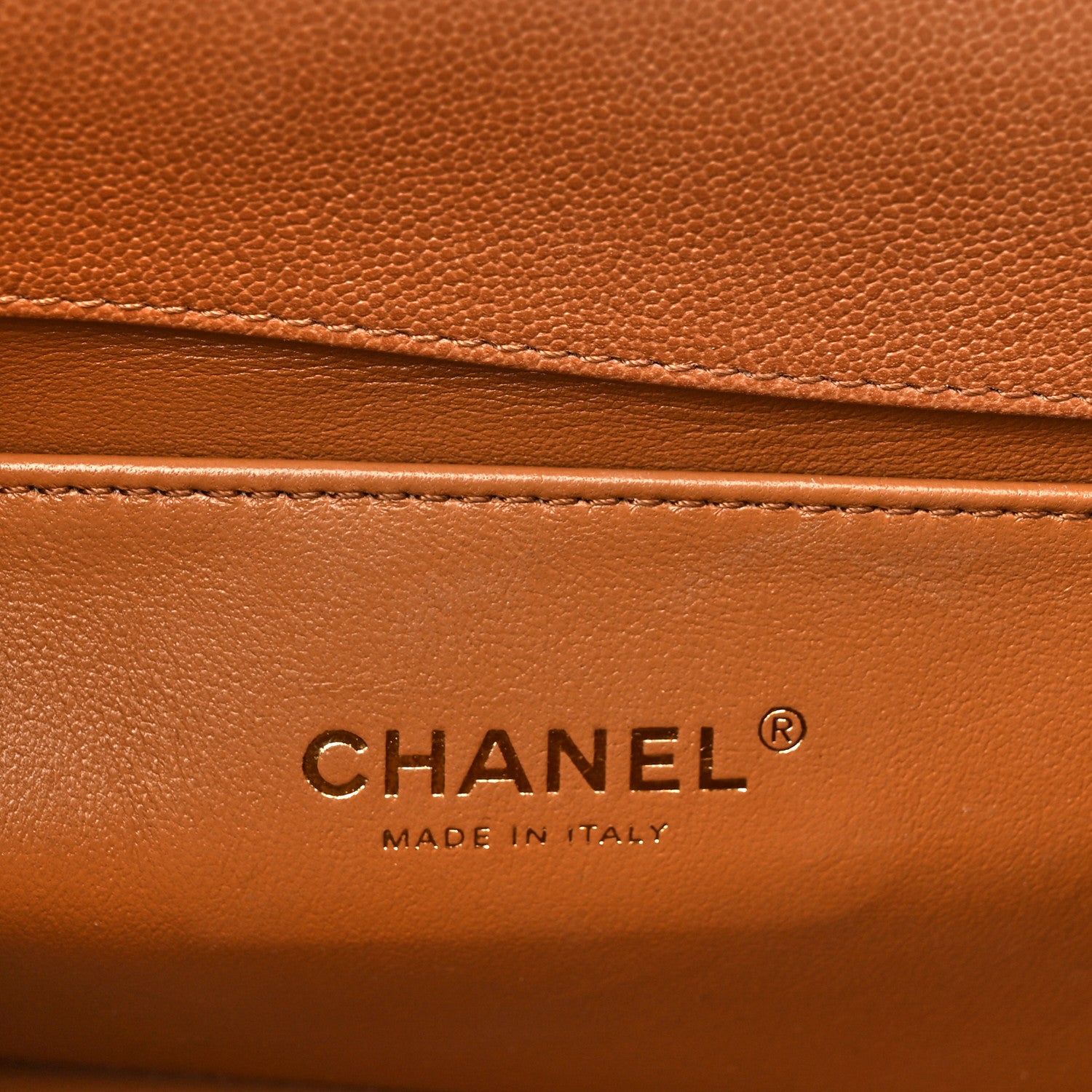 Chanel Caviar Chevron Quilted Medium Boy Flap Brown 6 of 11