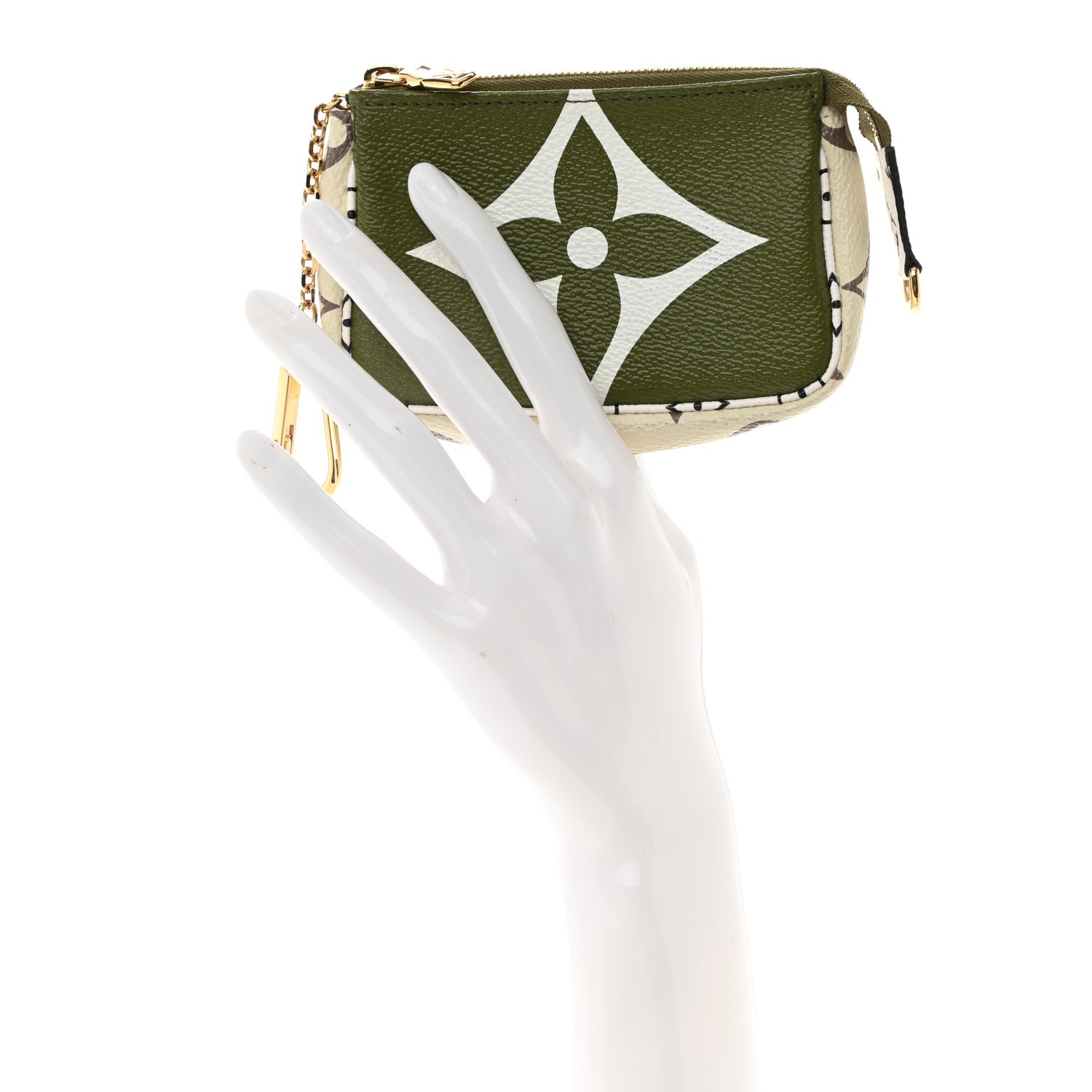 Louis Vuitton Monogram Giant Micro Pochette Accessories Kaki White 2 of 8
