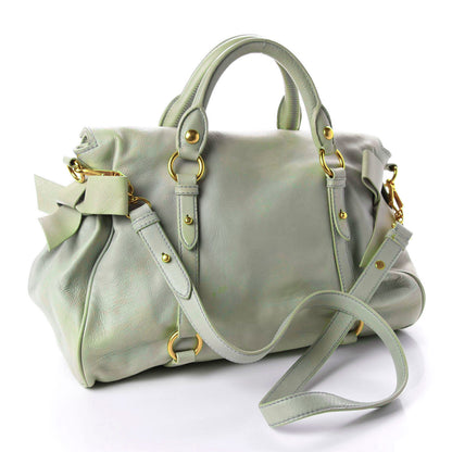 Miu Miu Vitello Bow Bag Nube 4 of 16
