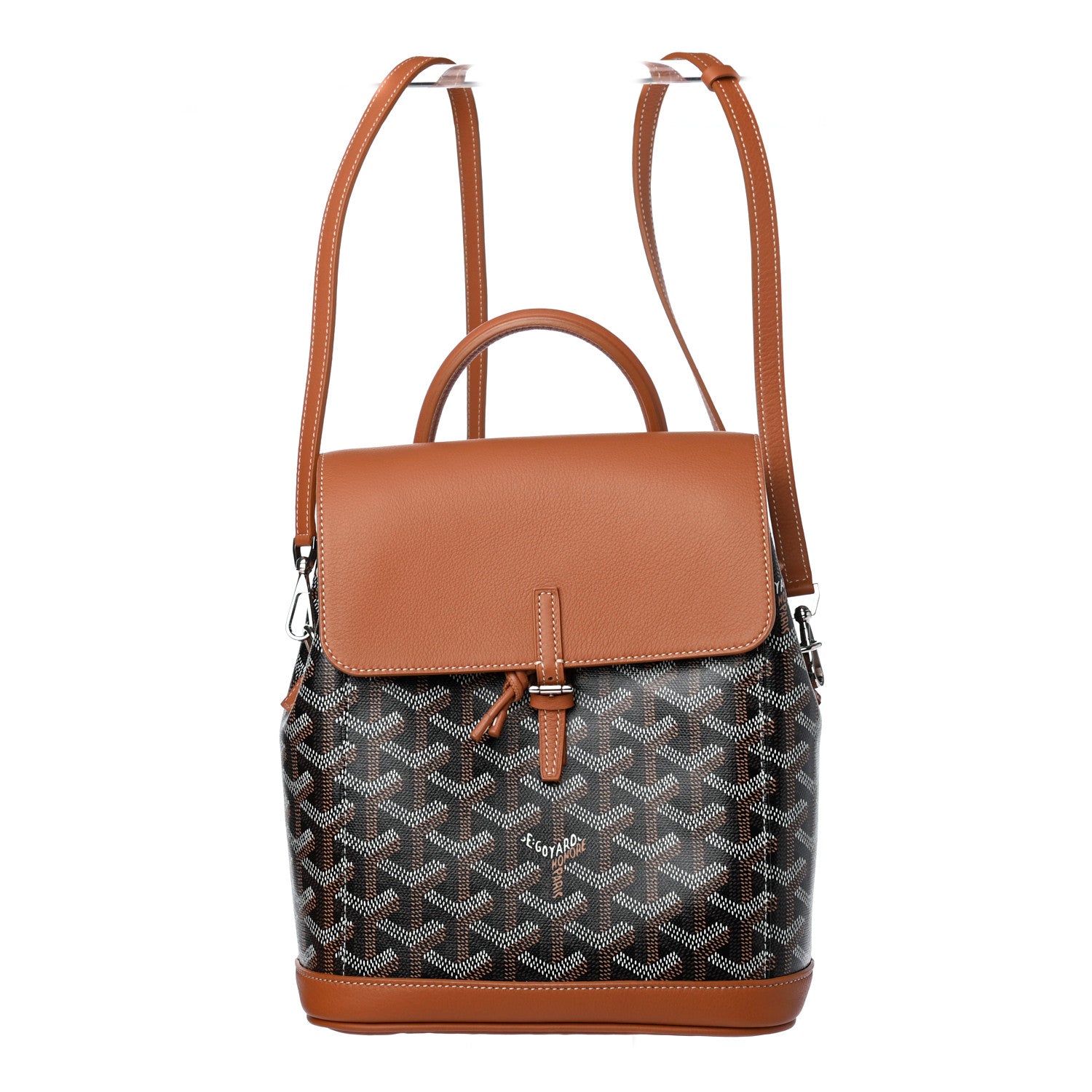 Goyard Goyardine Calfskin Mini Alpin Backpack Black Gold 1 of 4