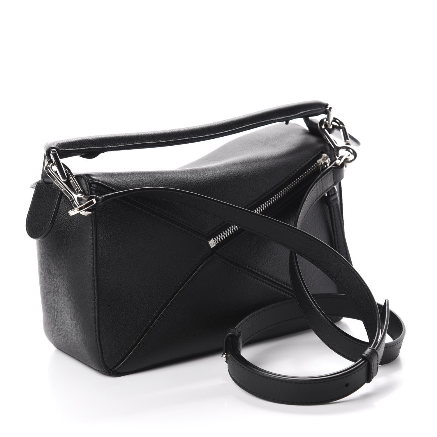 Loewe Calfskin Small Puzzle Bag Black 3 of 10