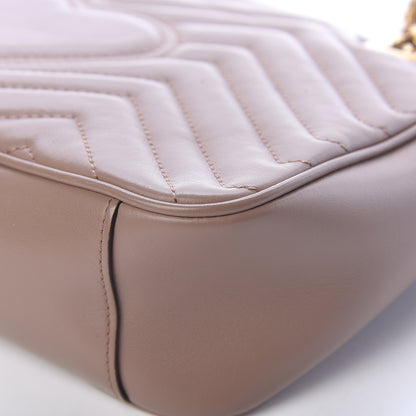 Gucci Calfskin Matelasse Small GG Marmont Shoulder Bag Porcelain Rose 11 of 13