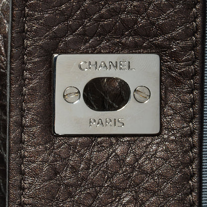 Chanel Metallic Deerskin Cerf Executive Shopper Tote Brown 6 of 8