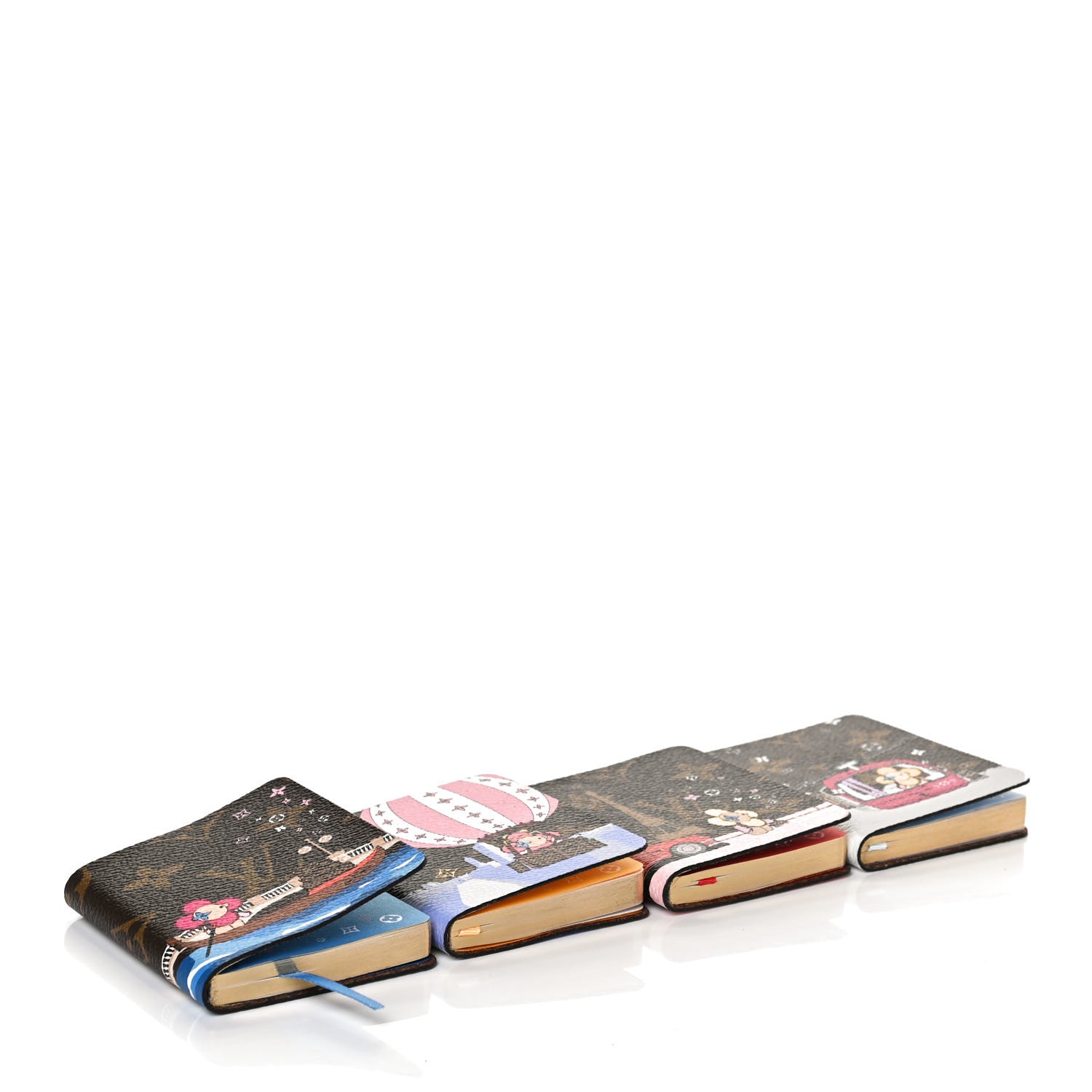 Louis Vuitton Monogram 2019 Christmas Animation Set of 4 Mini Jules Notebooks 4 of 7