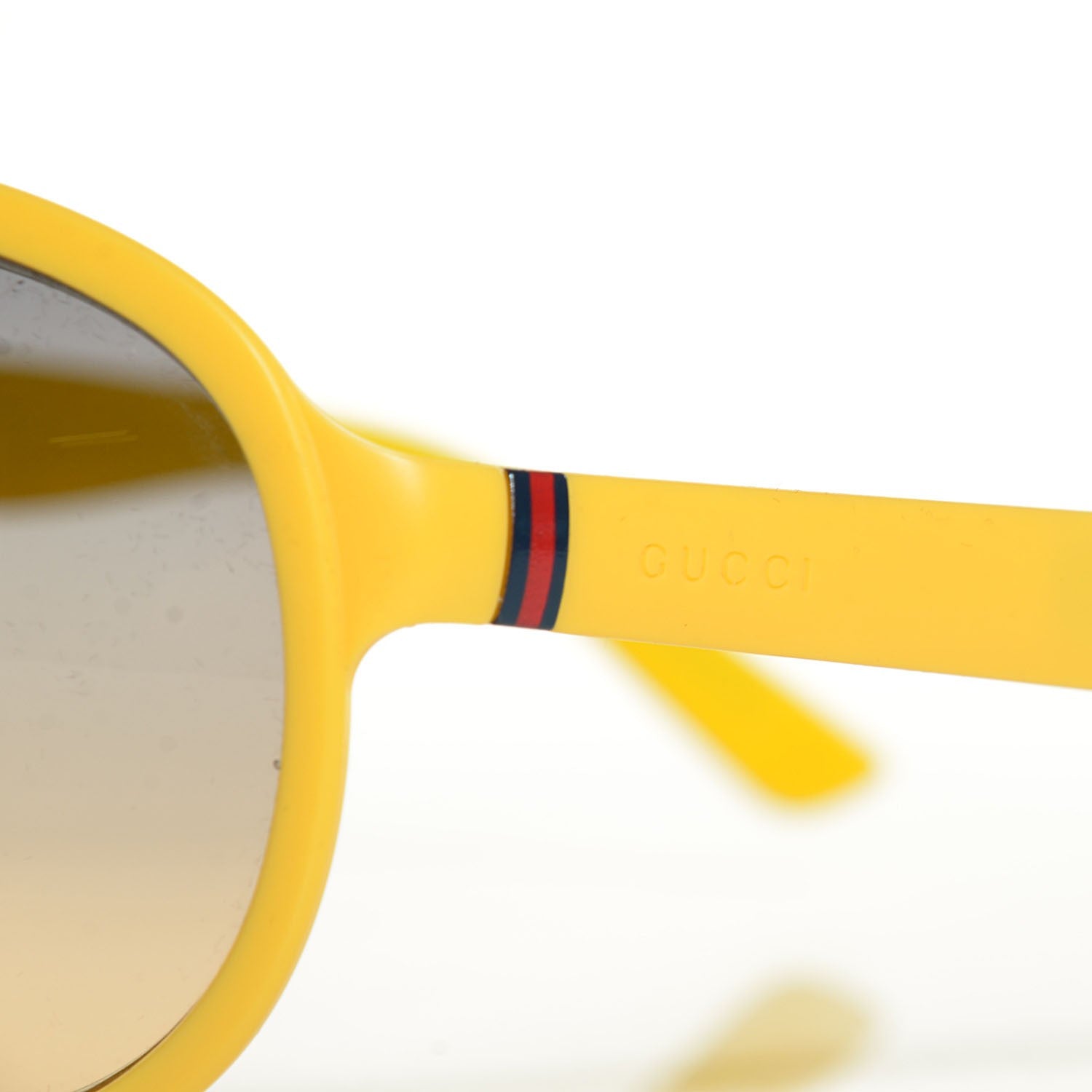 Gucci Rubber Diamante Sunglasses GG 1030/N/S Yellow 10 of 12