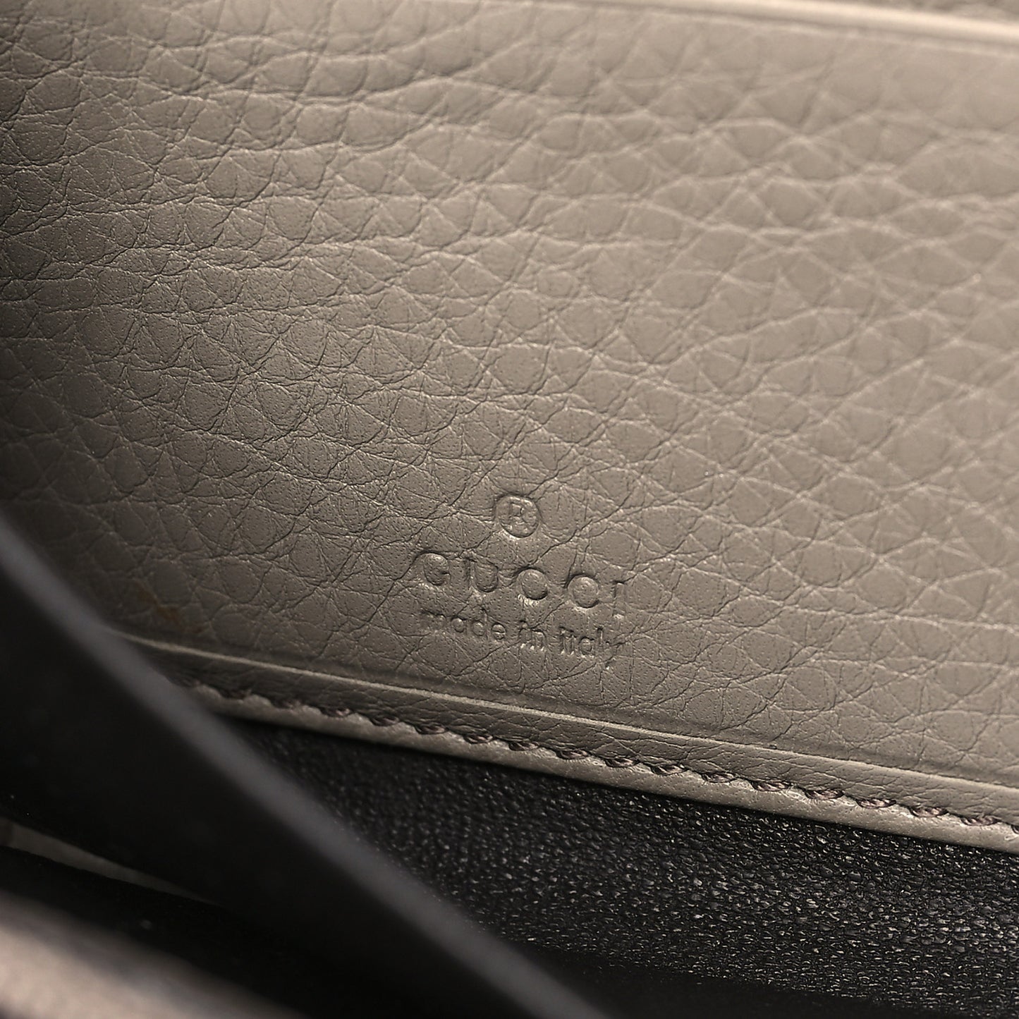 Calfskin Soho Zip Around Wallet Gray
