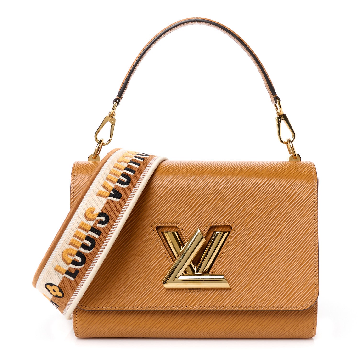 Louis Vuitton Epi Twist Shoulder Bag MM Gold Honey 1 of 10