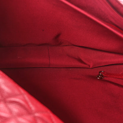 Chanel Calfskin Quilted XXL Travel Flap Bag Red 5 of 10