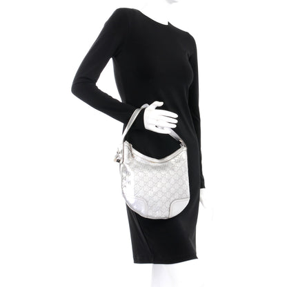 Gucci Metallic Guccissima Small Princy Hobo Silver 2 of 10