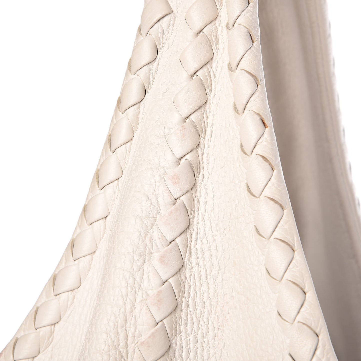 Cervo Deerskin Large Hobo Bianco White