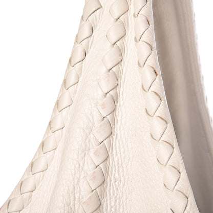 Bottega Veneta Cervo Deerskin Large Hobo Bianco White 14 of 16