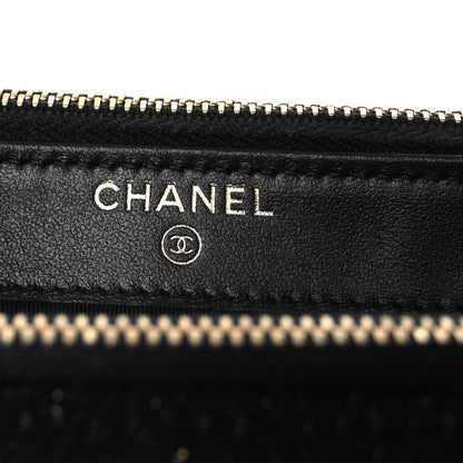 Chanel Canvas Small Deauville Clutch With Chain Navy 6 of 13