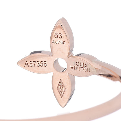 Louis Vuitton 18K Yellow Pink White Gold Diamond Idylle Blossom Ring 3 Set 53 6.25 6 of 7