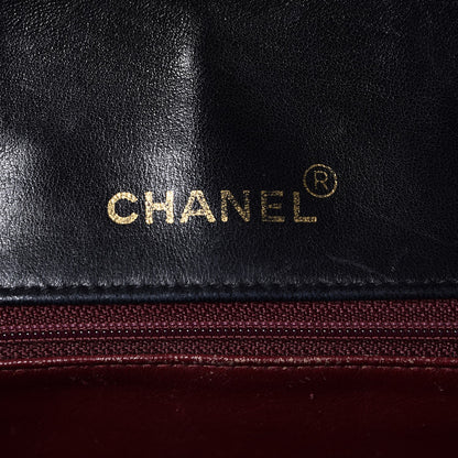 Chanel Lambskin Quilted XL Jumbo Single Flap Black 7 of 9