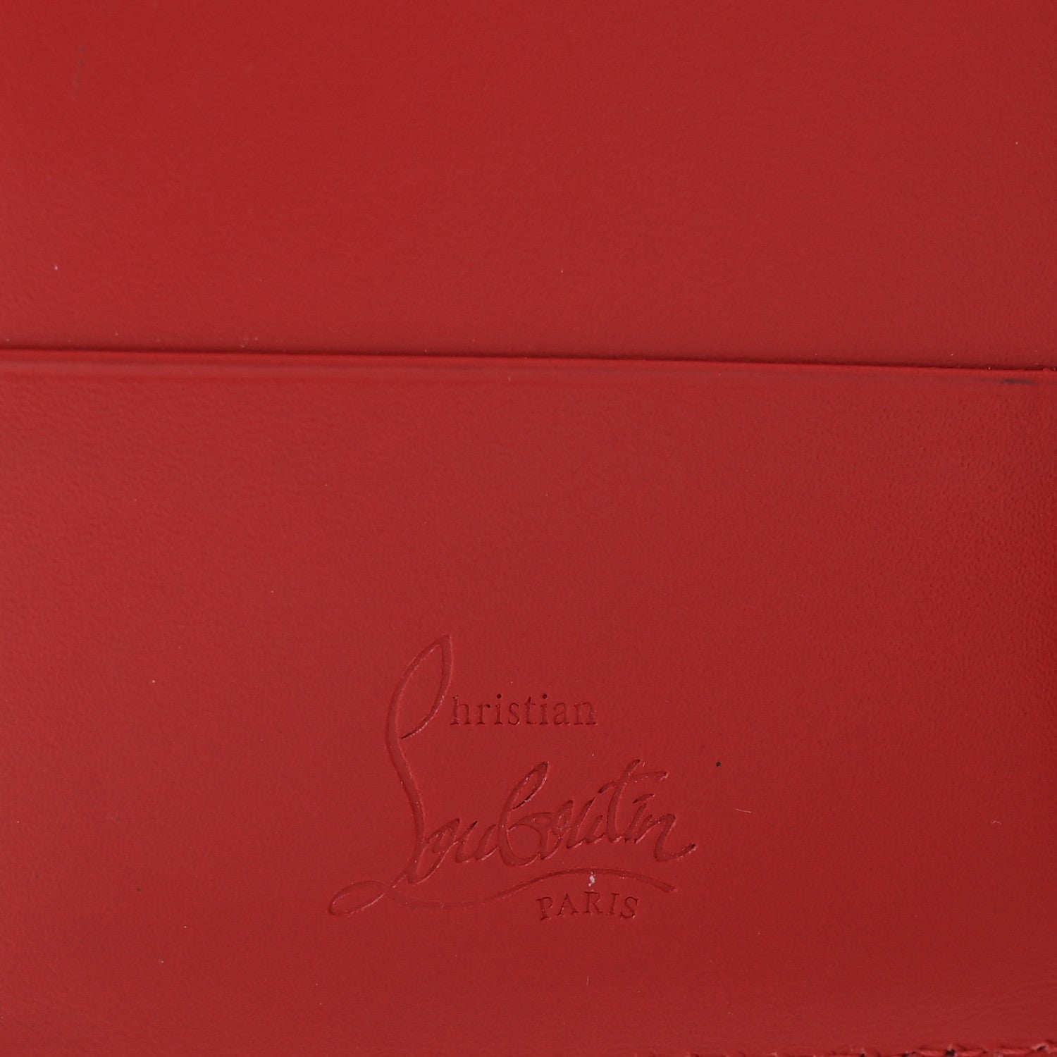 Christian Louboutin Calfskin Studded Loubipass Passport Holder Black 6 of 7