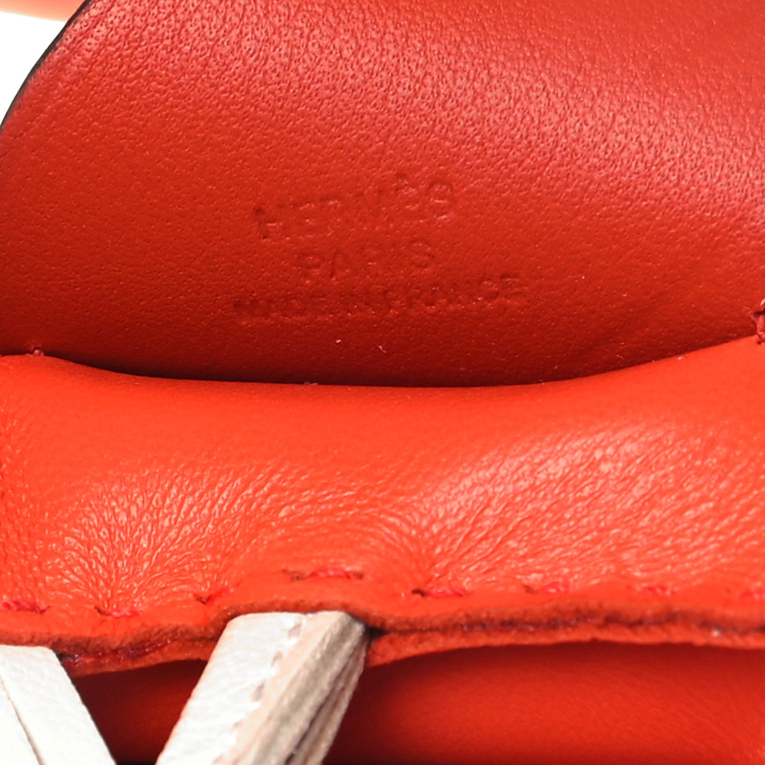 Hermes Milo Lambskin Grigri Rodeo Pegase Horse Bag Charm MM Orange Poppy Craie Terre Battue 3 of 6