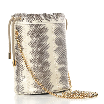 Gucci Snakeskin Mini Zumi Bucket Bag Grey 3 of 11