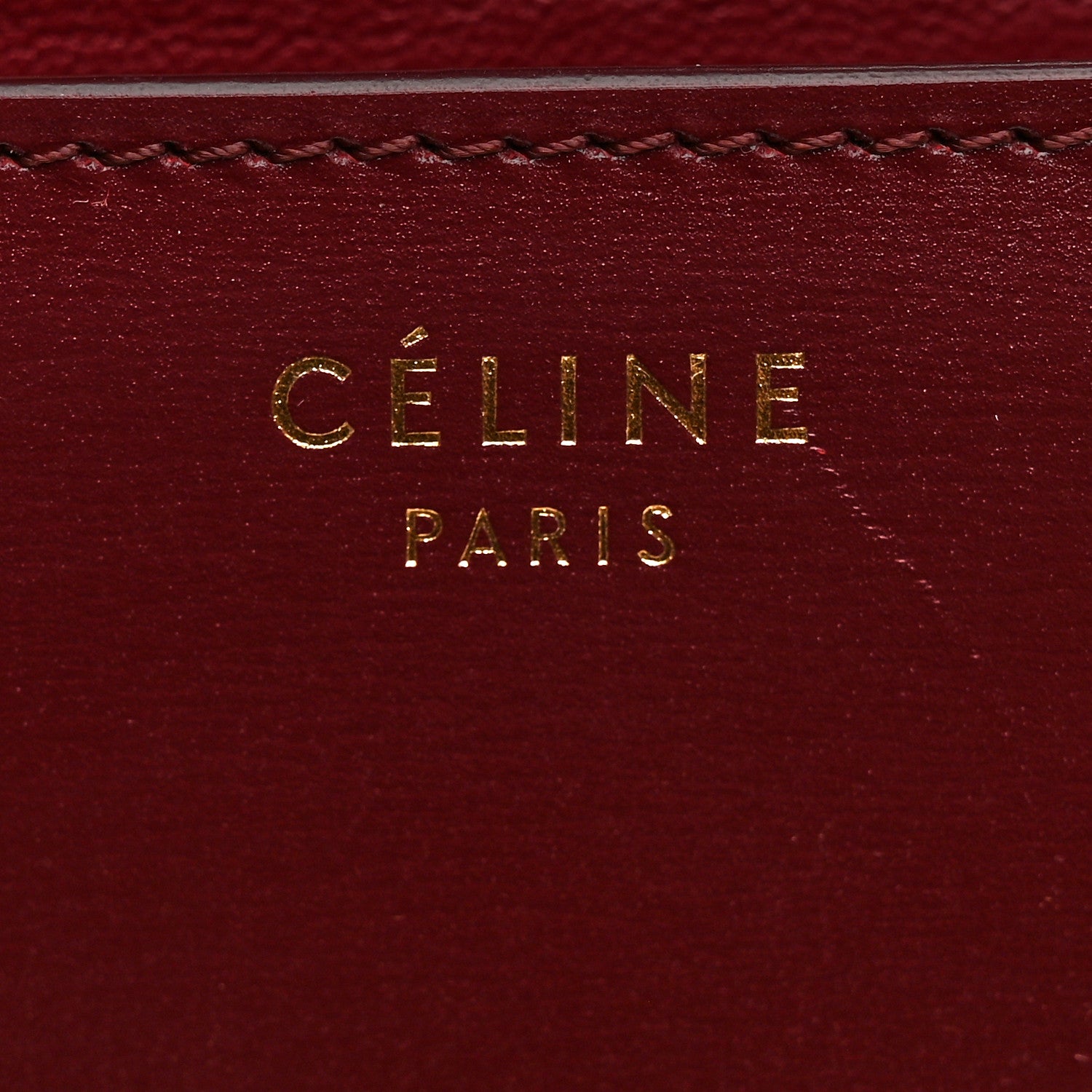 Celine Box Calfskin Medium Classic Box Flap Bag Burgundy 7 of 11