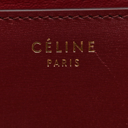 Celine Box Calfskin Medium Classic Box Flap Bag Burgundy 7 of 11