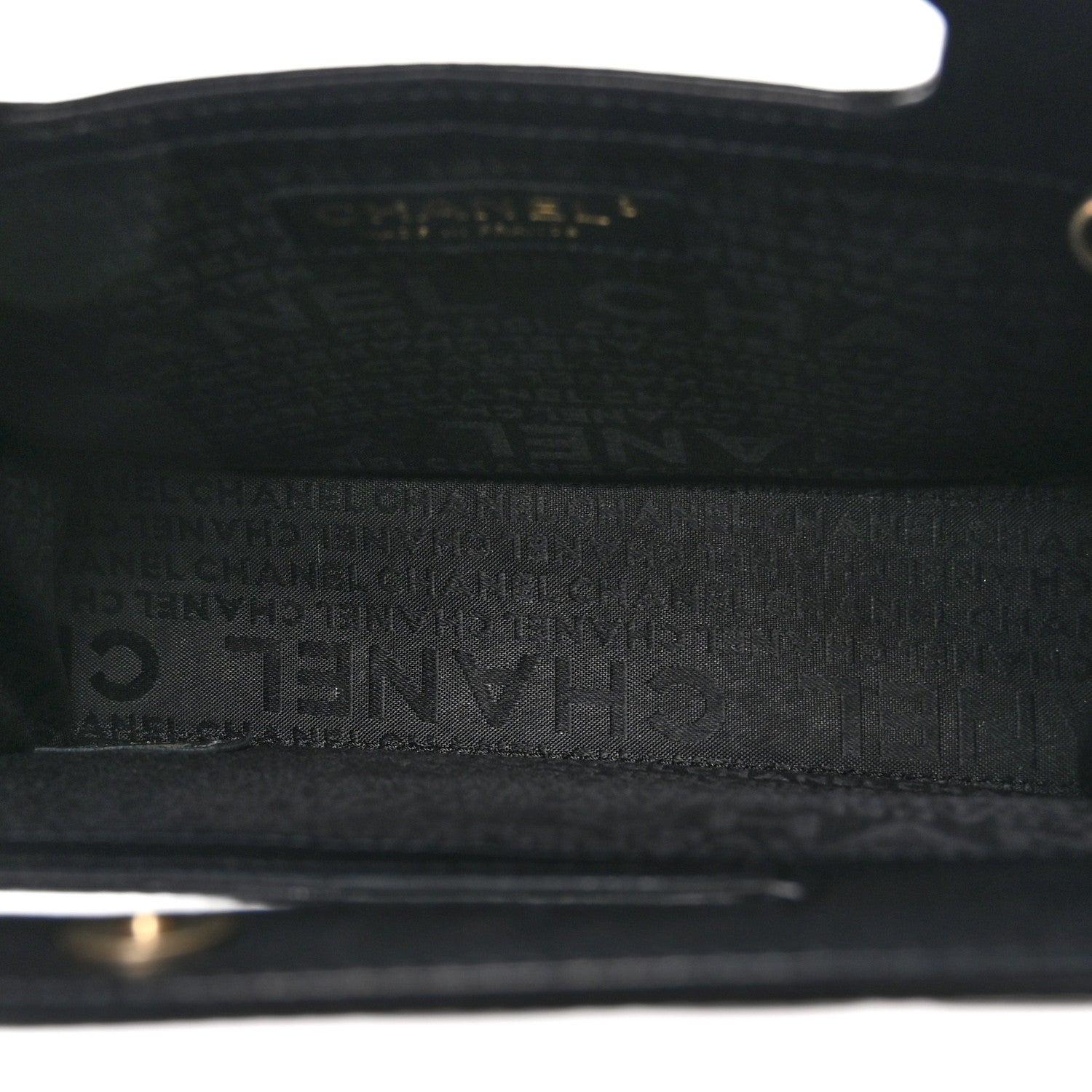 Chanel Lambskin CC Chocolate Bar Shoulder Bag Black 5 of 10