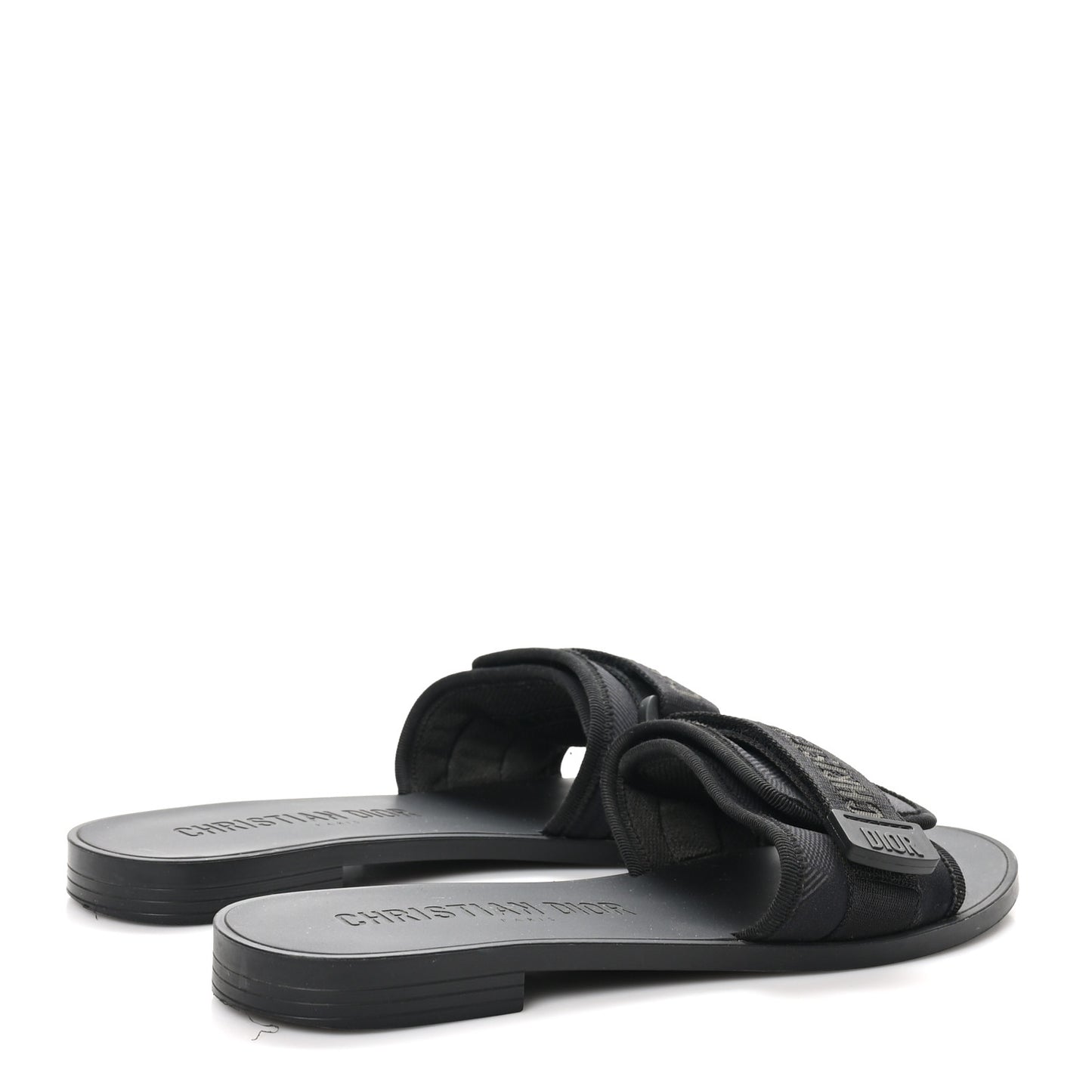 Technical Stretch Fabric Camouflage Dio(r)evolution Slide Sandals 39 Black Military