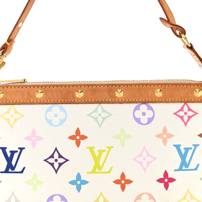 Louis Vuitton Monogram Multicolor Pochette Accessories White 7 of 11